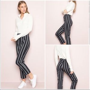 Brandy Melville black pinstripe pants!